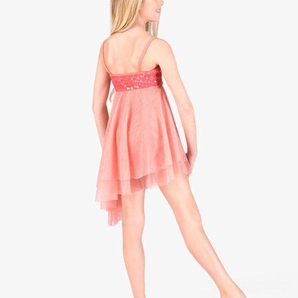 Coral lyrical dress - Picture 2 of 6